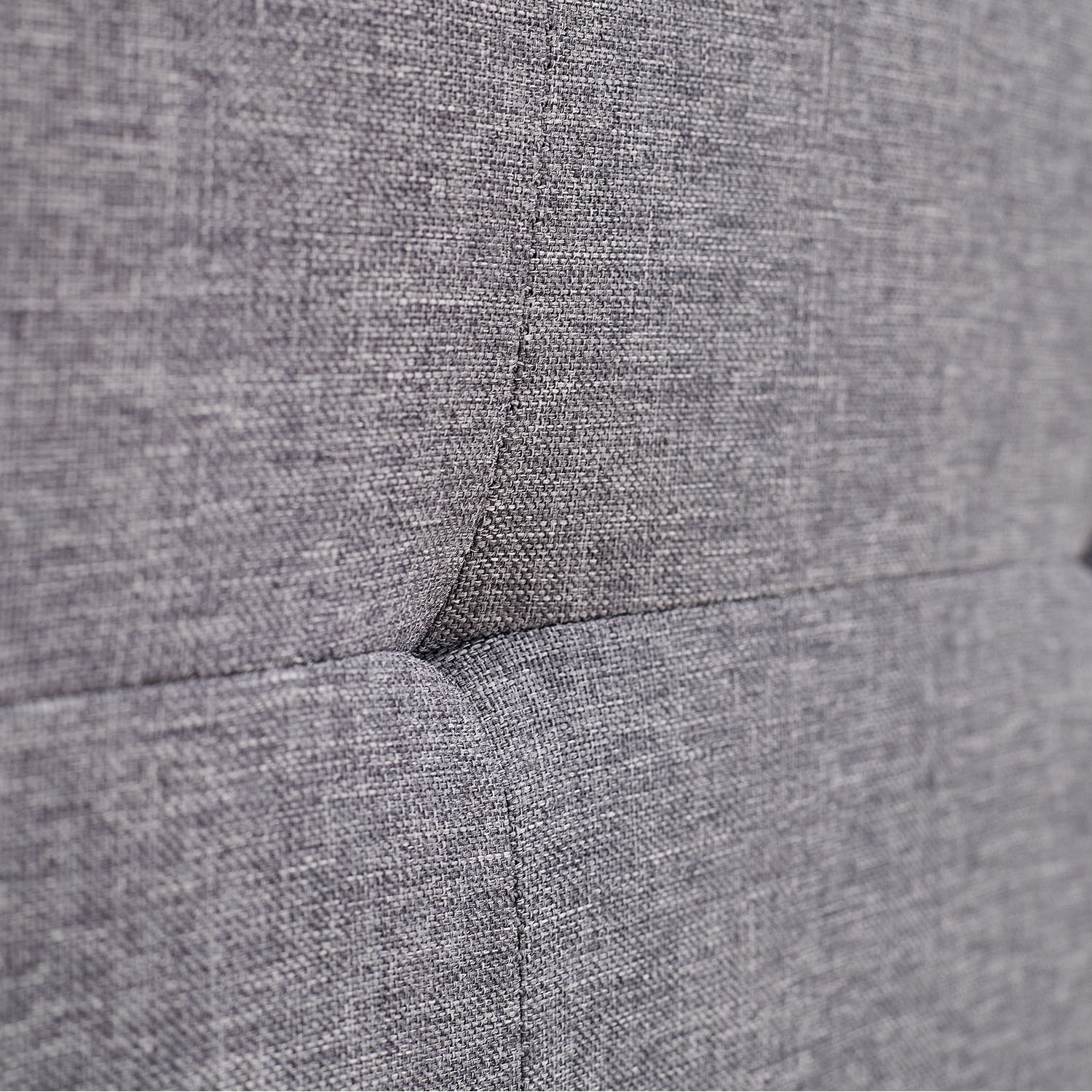 Upholstered bed 140x200 cm grey | with slatted frame | with 2 bed drawers | double fabric bed frame