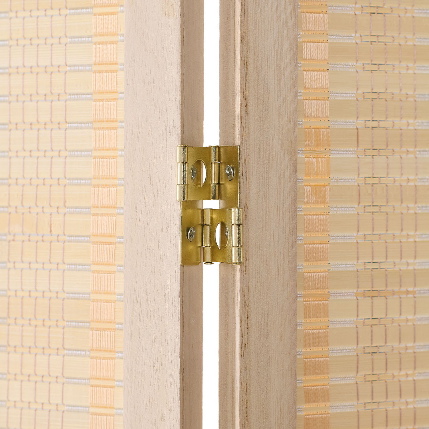 Paravent Natural Bamboo Slats | 3-panel | Wood | Room Divider Partition Privacy Screen