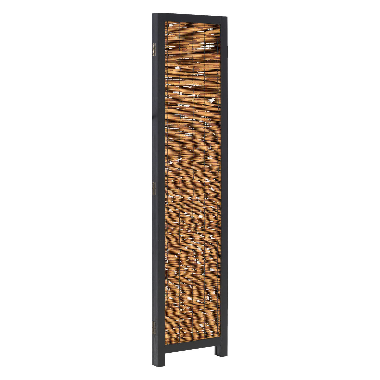 Paravent Black Wooden | 3-panel | Willow | Room Divider Partition Privacy Screen
