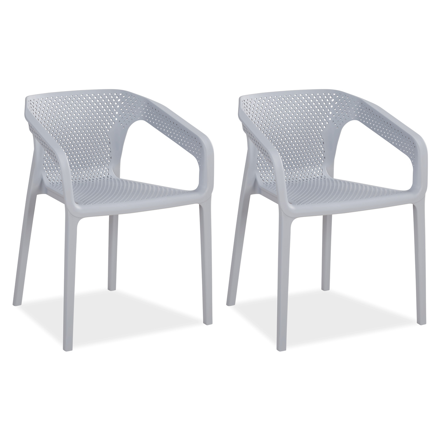 Garden furniture set Garden table and 2 chairs Bistro set Grey Outdoor table and chairs Lounge chair Patio set