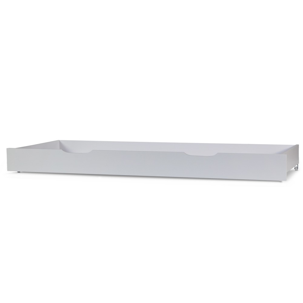 Wooden Bed Drawer Pull-Out Bed Box Storage with Castors White