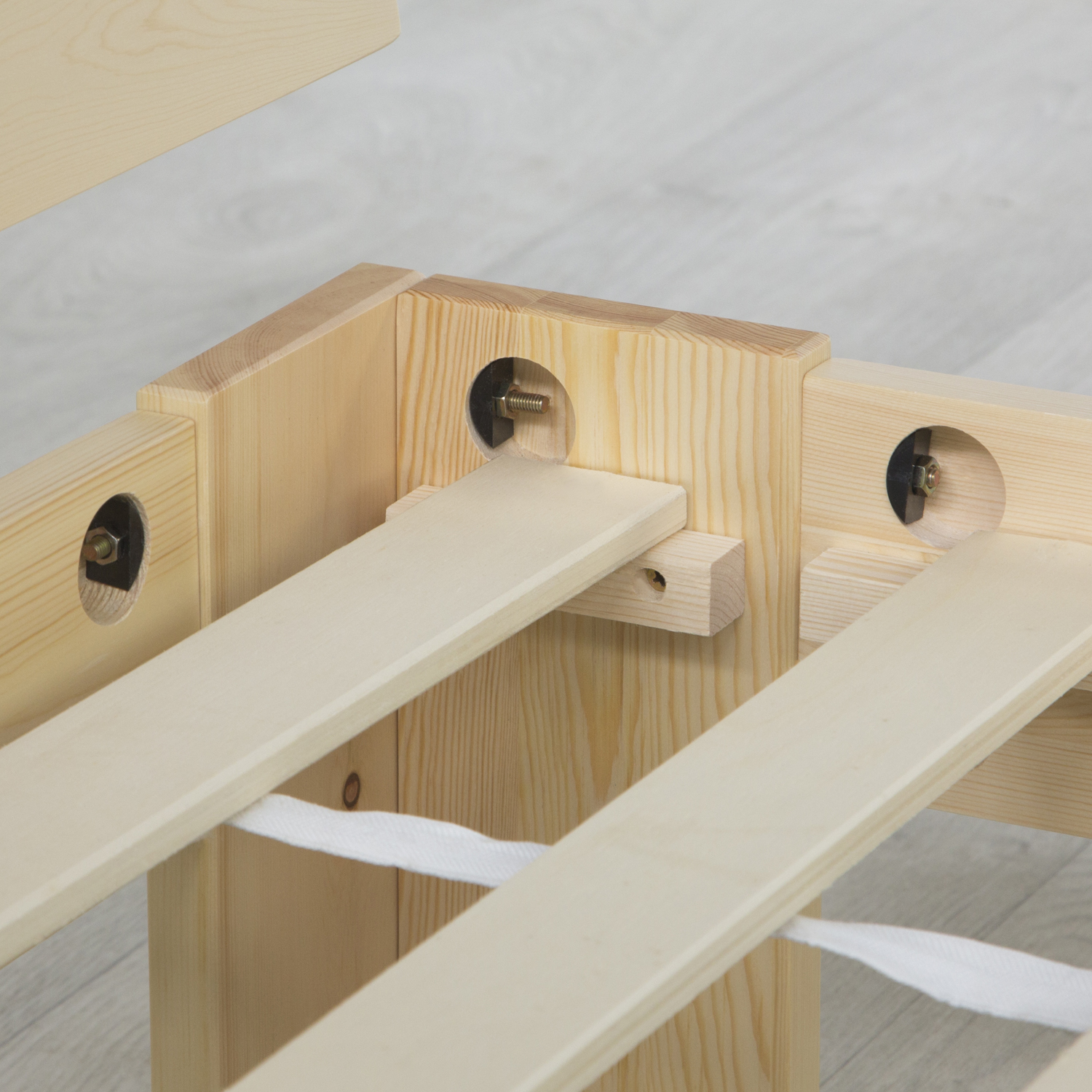 Wooden bed 90 120 140 160 180 cm white natural or grey double bed futon bed frame solid wood single bed