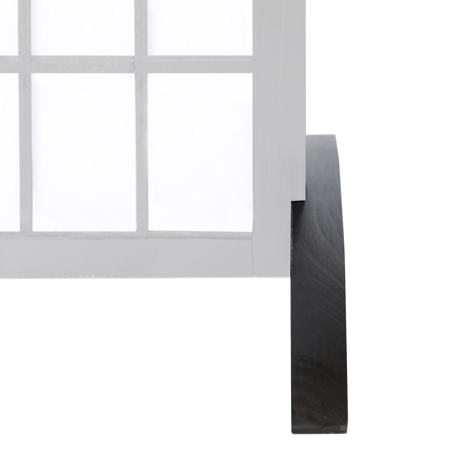 Raumteiler Standfuß Schwarz Fuß für Paravent Trennwand spanische Wand Sichtschutz