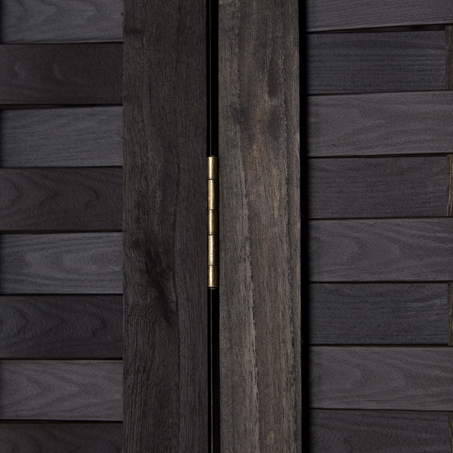 Paravent Black Rattan-Style | 3-panel | Wood | Room Divider Partition Privacy Screen