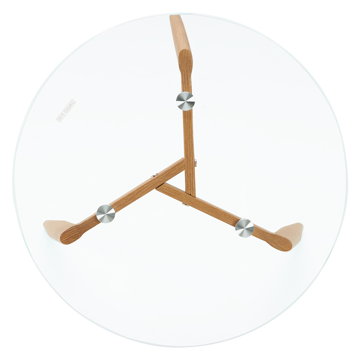 Round Coffee table Side table Set of 2 Living room tables Glass Cocktail table Small table