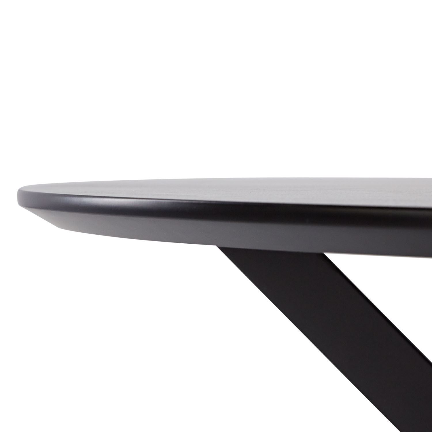 Modern Dining Table Round Ø 110 cm Kitchen Table Black Grey Black Table 8 Seater Industrial Look