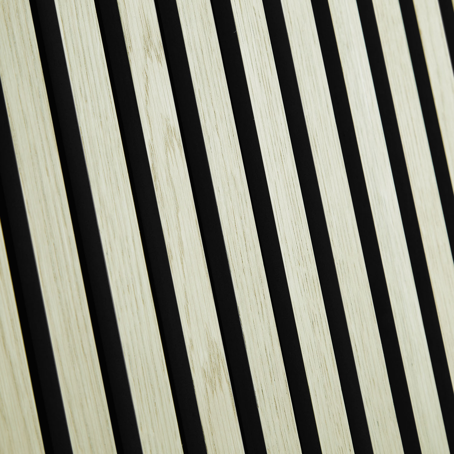 Acoustic Panels Wall Panels 60 x 60 cm Cream | Wood | 4-piece Set | 3D Strips