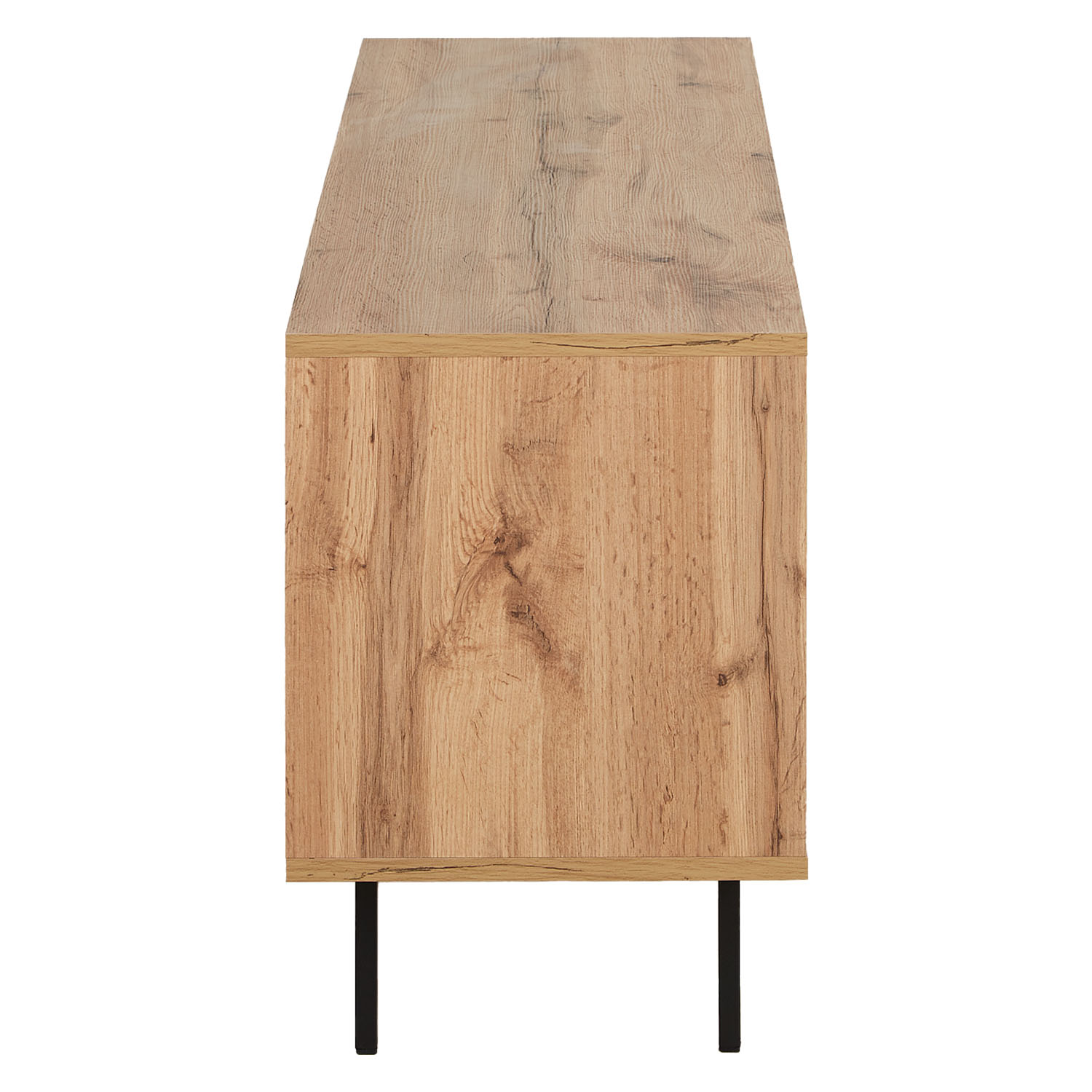 TV Board 140x35,5 cm Wood Oak TV Cabinet Lowboard Sideboard TV Bench Industrial Style