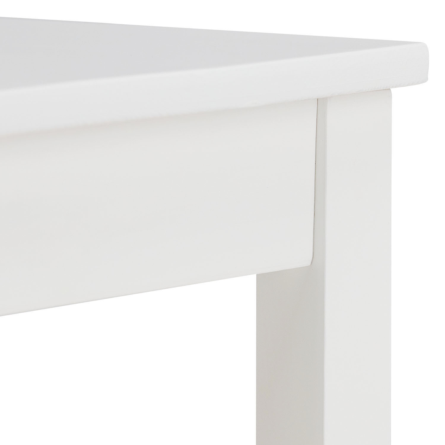 Dining set | 4-piece set chairs white | country style | wooden dining table 108 x 65 cm