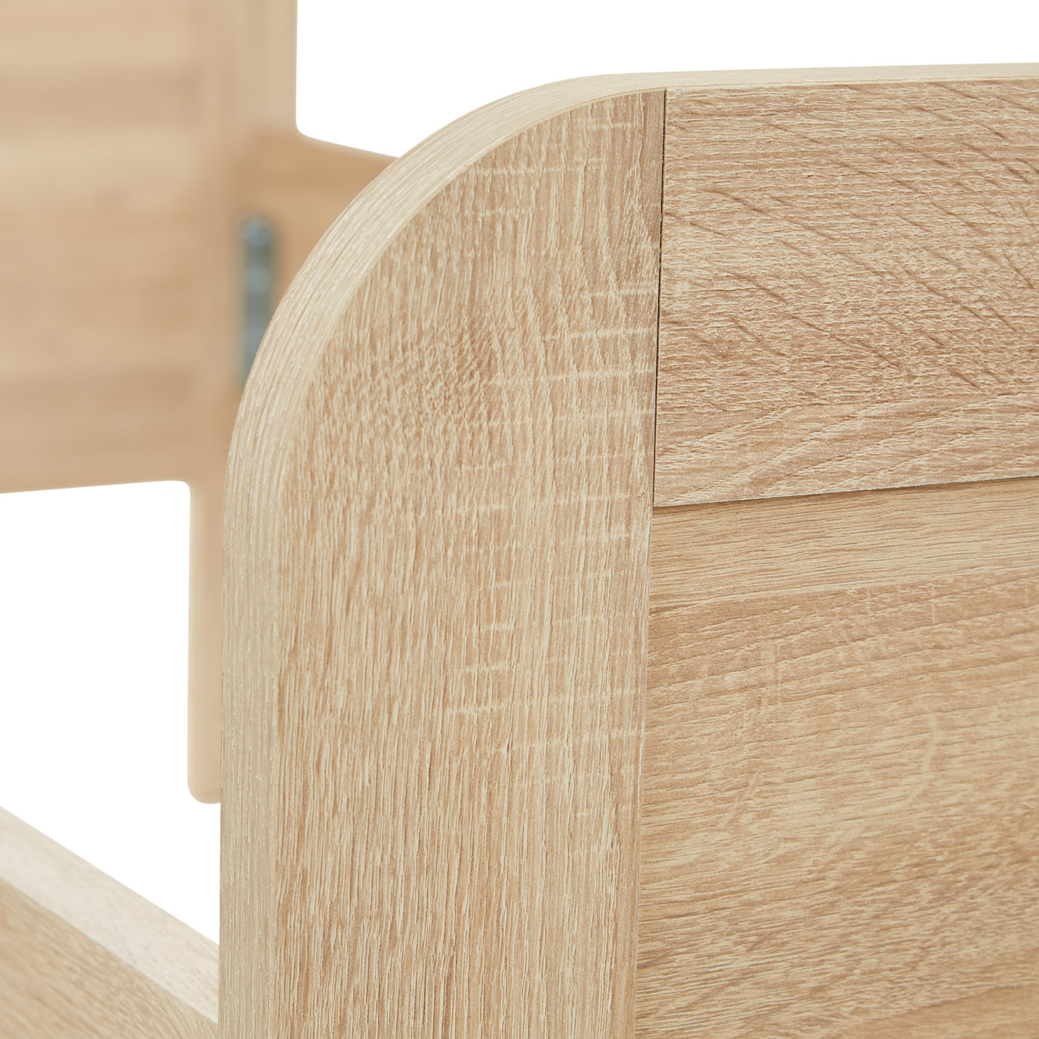 Comfort Bed 90x200 cm Natural | Senior Bed Height Adjustable | Single Bed | Wood | without Slatted Frame