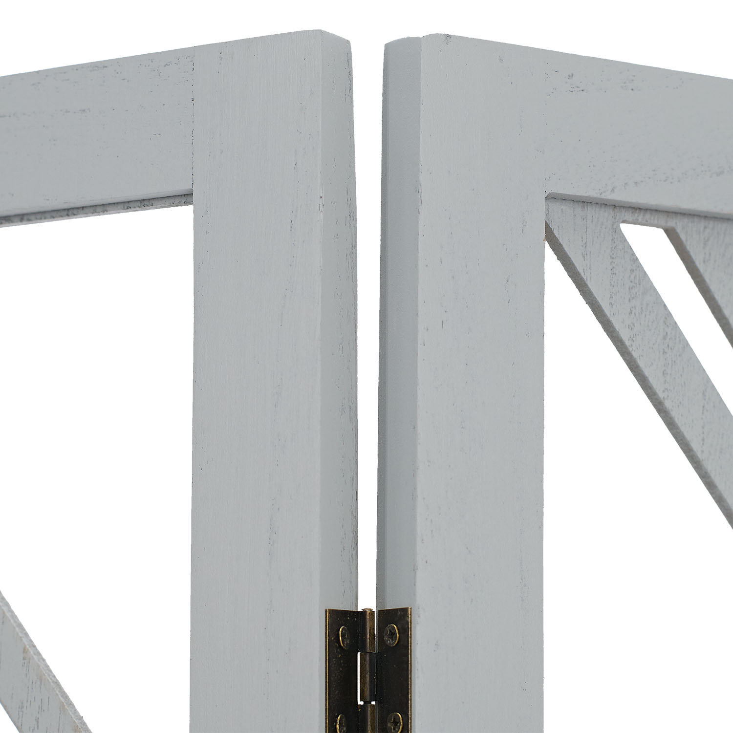 Paravent Grey | 3-panel | Wood | Room Divider Partition Privacy Screen