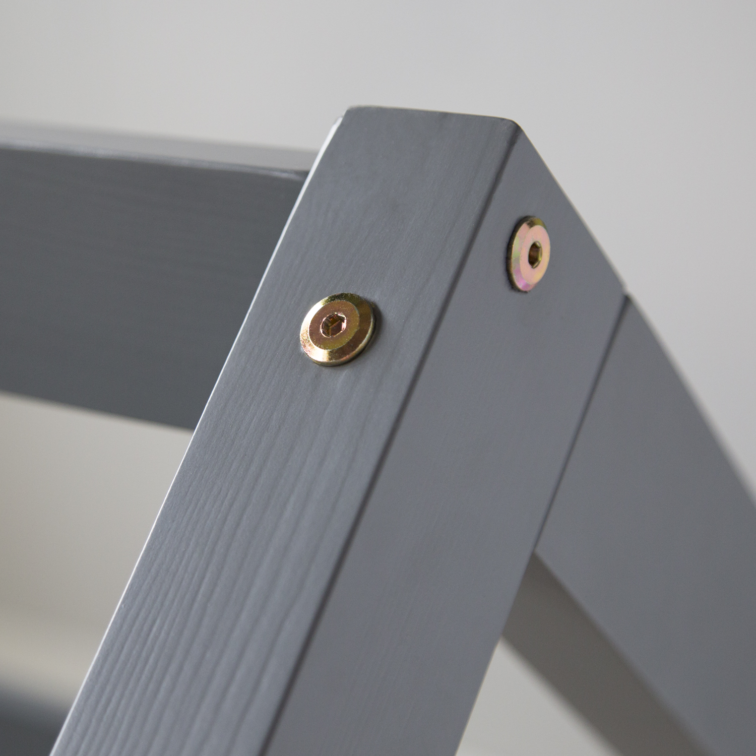 Children's Bed 90x200 cm Gray | House Bed | Single Bed | with Slatted Frame | Wood | Floor Bed