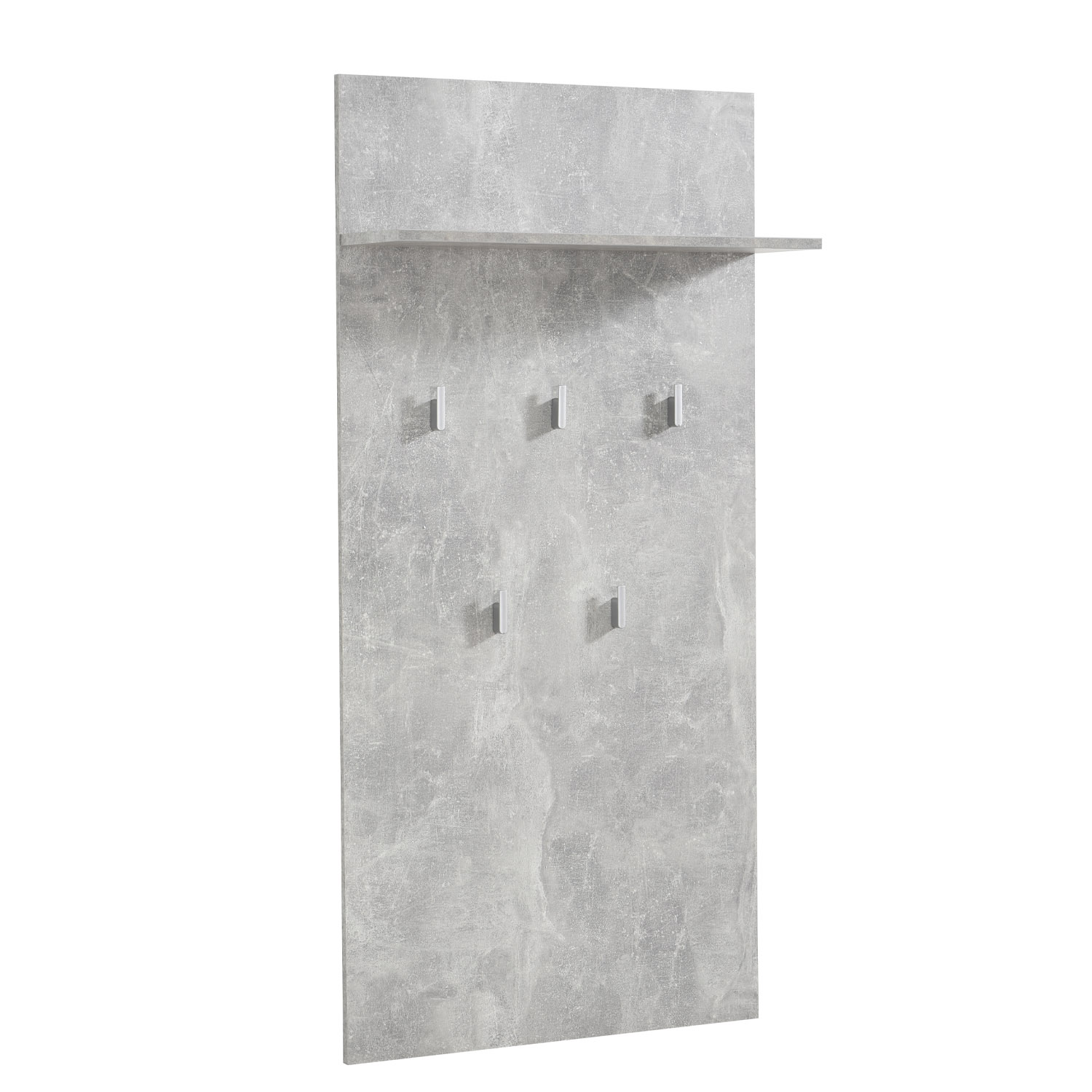 Wardrobe Hallway Furniture Set Hall Unit Hallway Wardrobe White High Gloss 5 Piece Concrete Look