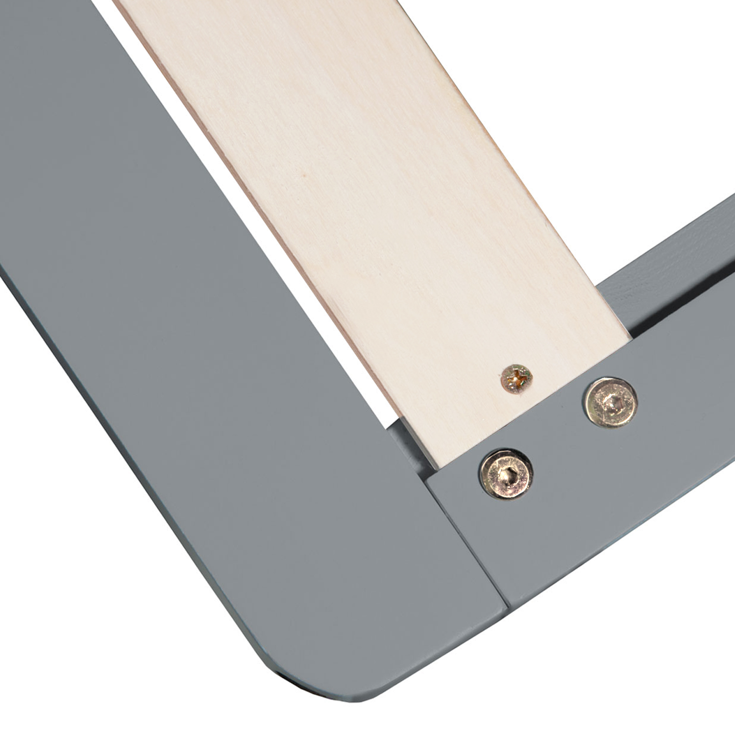 Pallet Bed 140x200 cm Gray | Double Bed | with Slatted Frame | Wood | Kids Youth Guest Bedroom