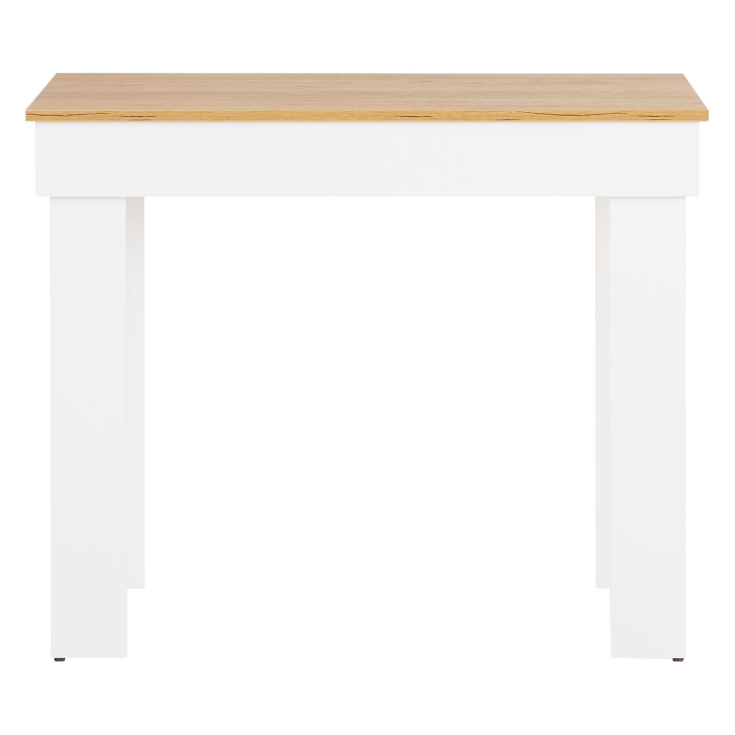 Modern Dining Table Kitchen Table Wooden Table 90x60 cm White 2 Seater Living Room Oak