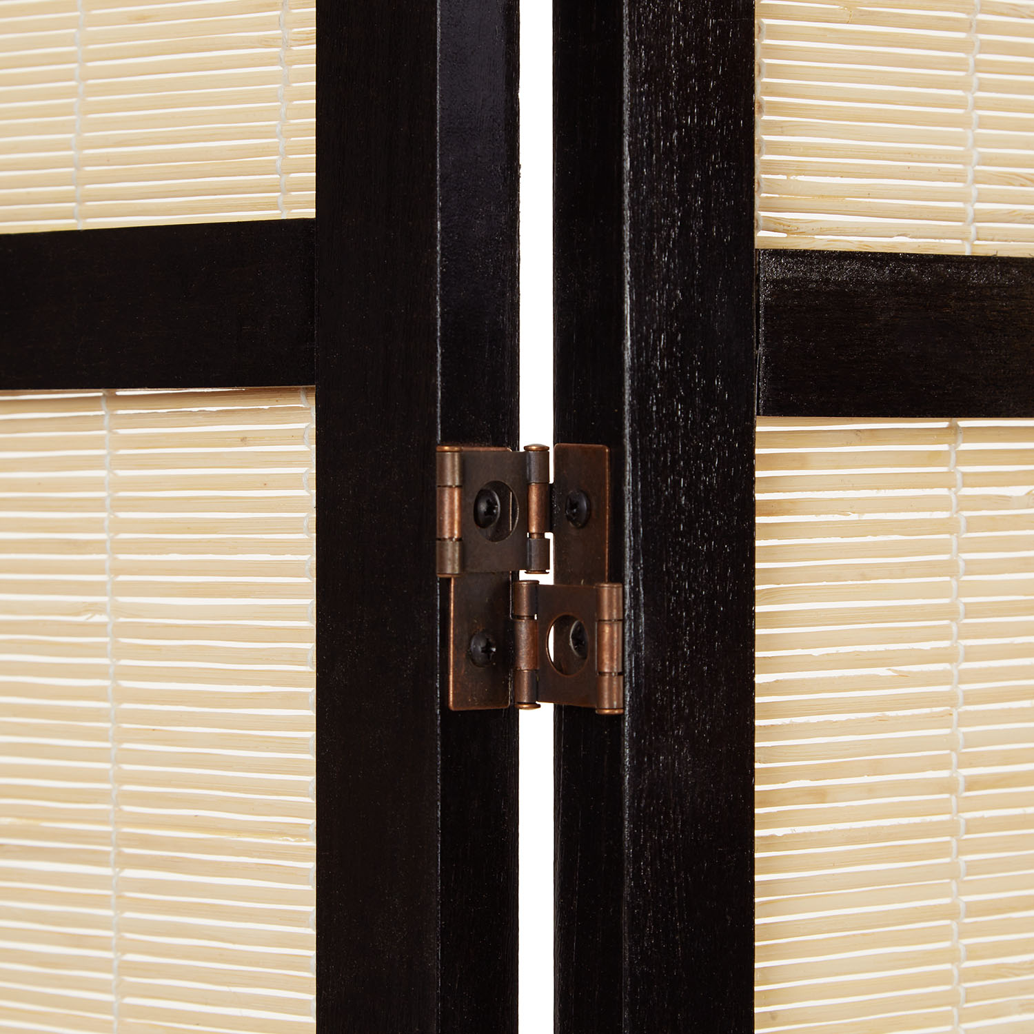 Paravent Brown Bamboo Natural | 4-panel | Wood | Room Divider Partition Privacy Screen
