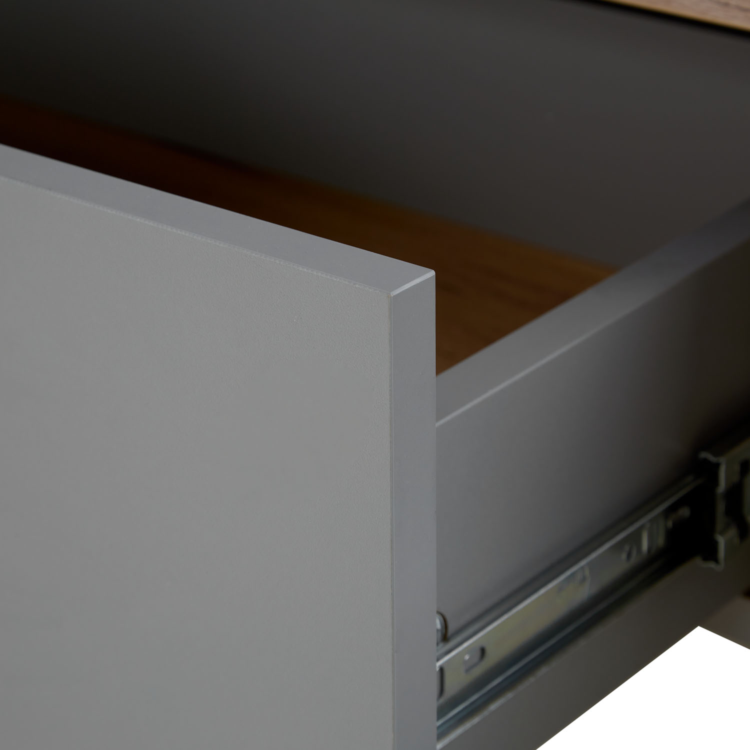 Coffee Table 110x60 cm Living Room Table Grey Wooden Table Storage Drawer