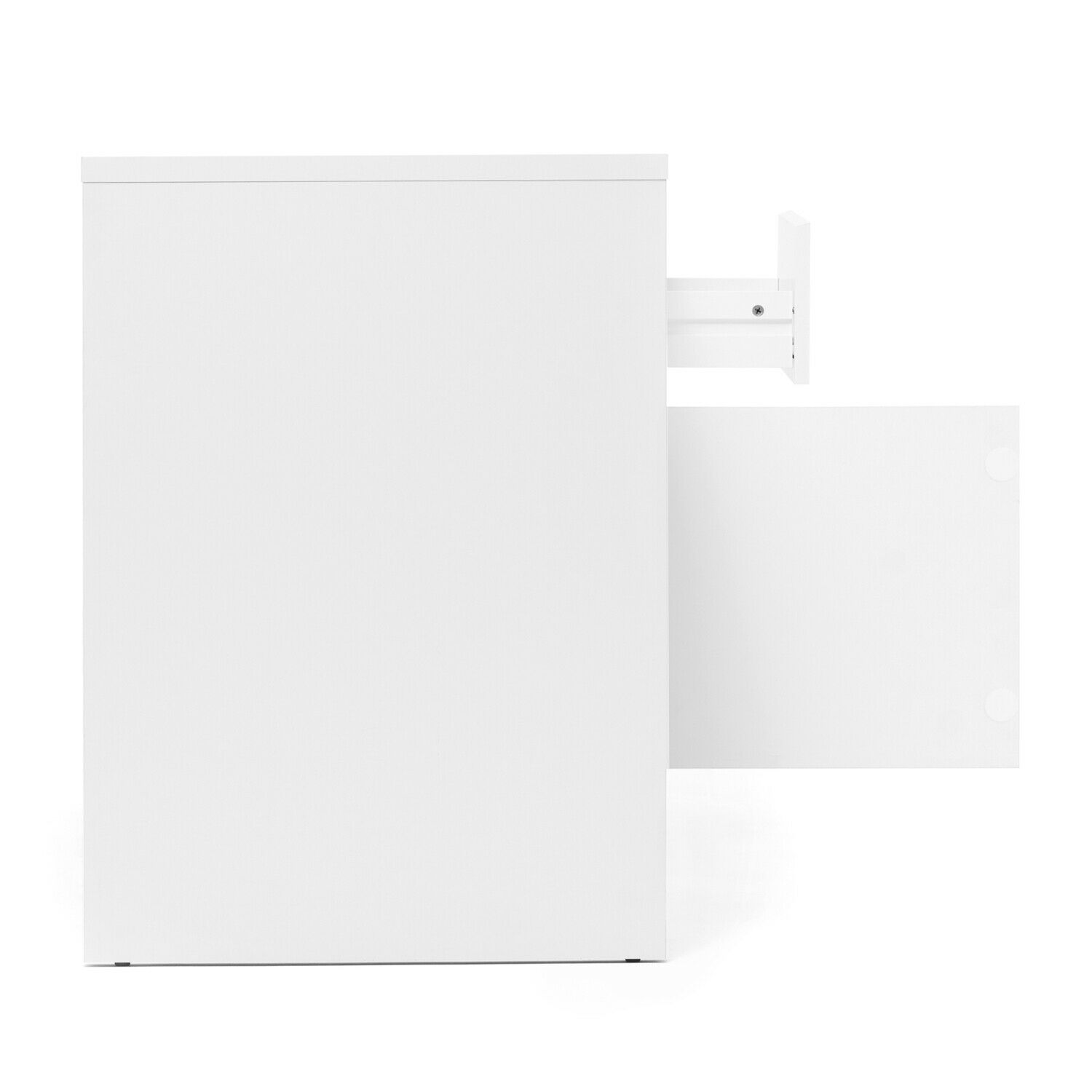 Desk White Mobile pedestal Office table Computer table