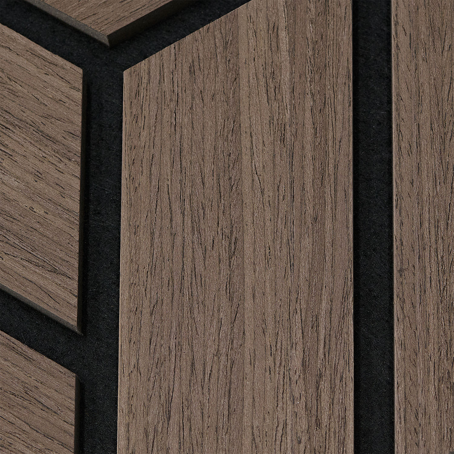 Acoustic Panels Wall Panels Hexagon Honeycomb 30 x 26 cm Brown Walnut | Wood | 8-piece Set | 3D