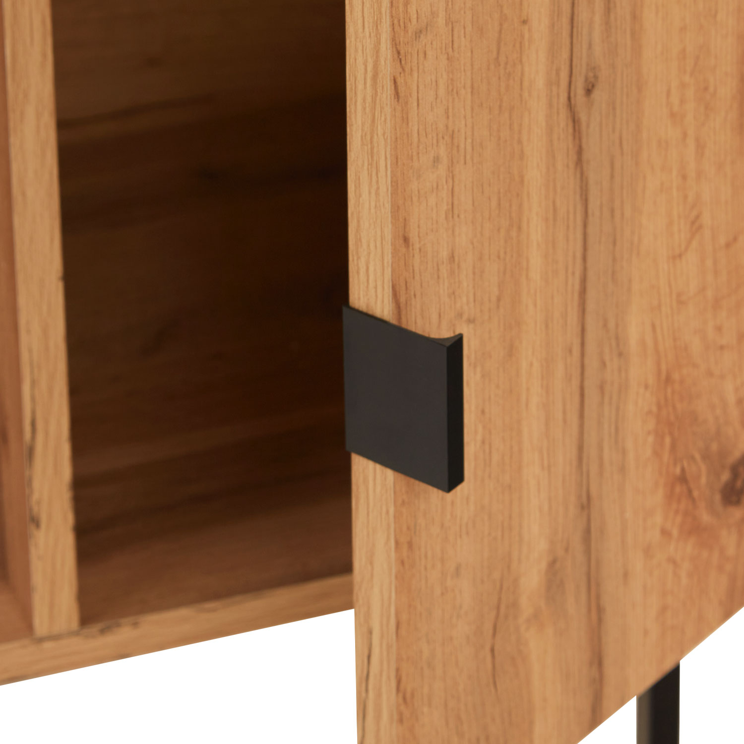 TV Board Wood TV Cabinet Lowboard Sideboard Grey Oak