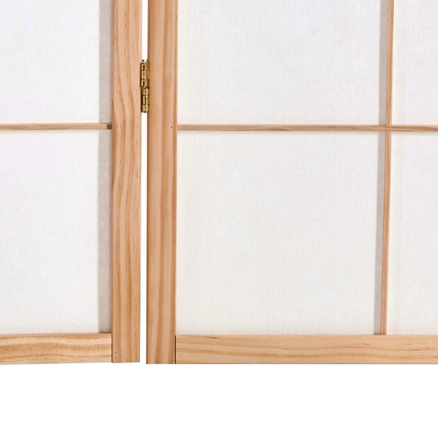 Paravent Natural Bamboo Pattern Print | 6-panel | Wood | Room Divider Partition Privacy Screen