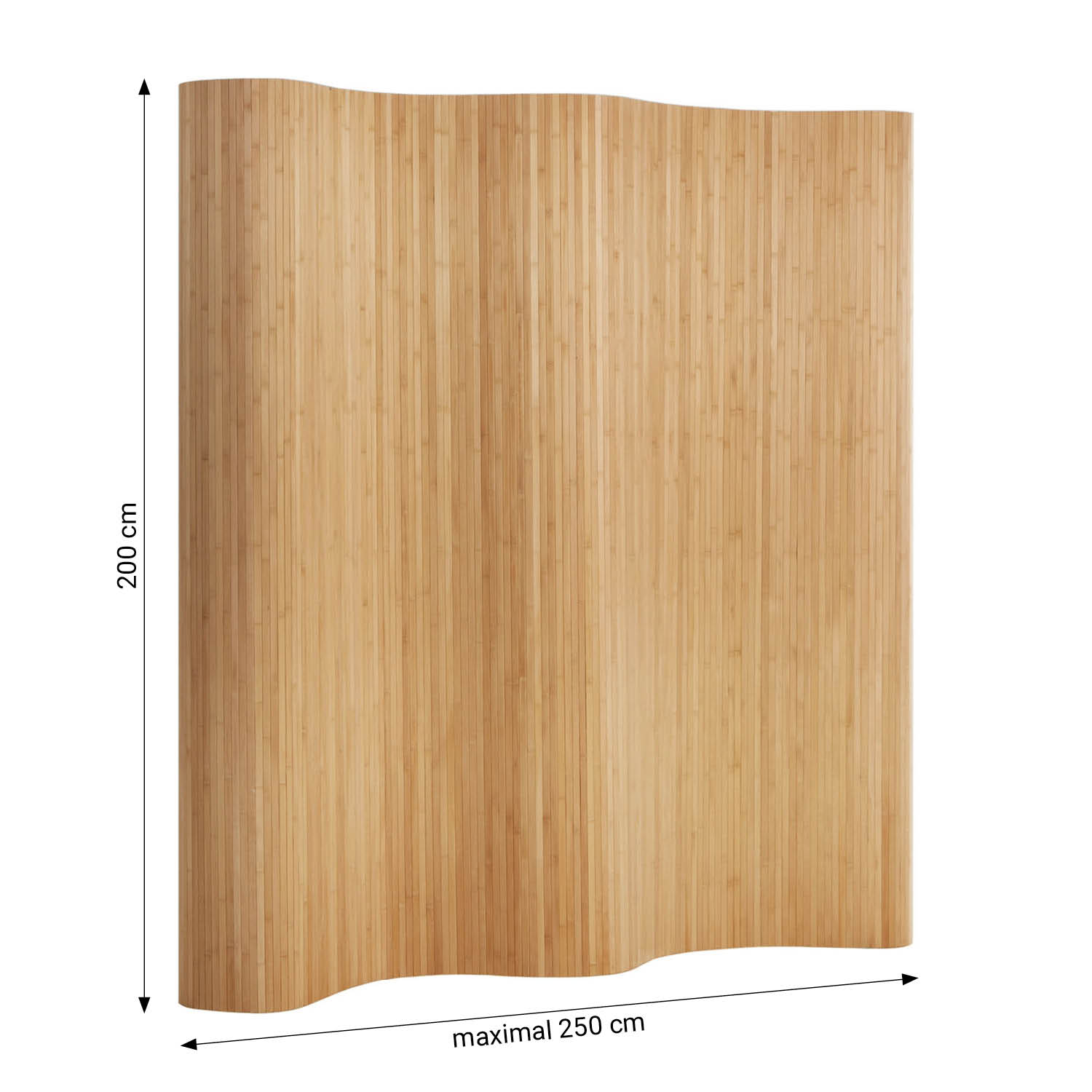 Paravent Room Divider Bamboo 200 x 250 cm Privacy Screen Spanish Wall