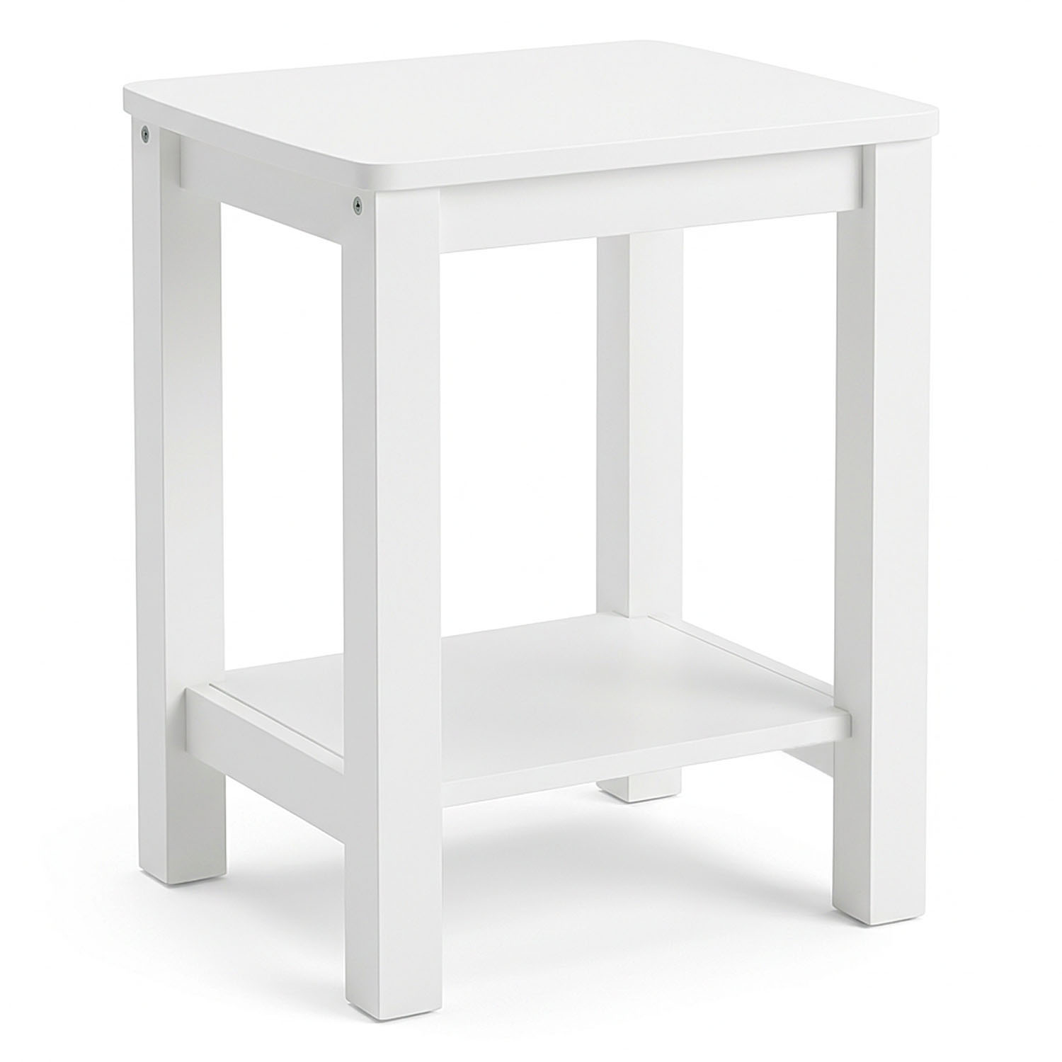 Wooden Stool Set of 2 Seat Stool Pine Wood Solid Table Stool Wardrobe Dining Stool