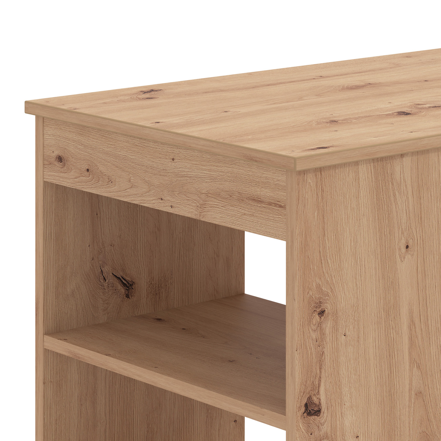 Bar table 120x50 cm Oak White Bartop table Wooden Kitchen Table Breakfast bar table High table Pub table Dining table