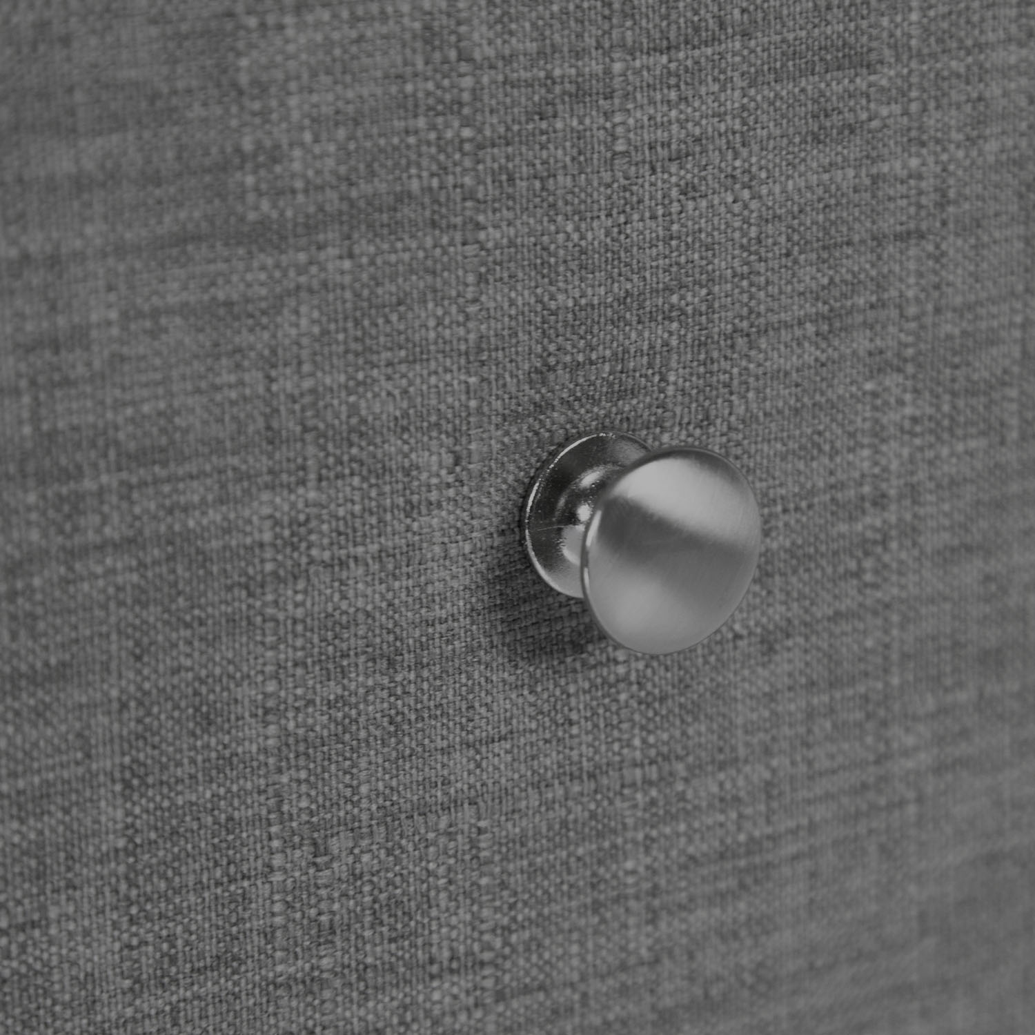 Bedside table nightstand bedroom night chest drawers side table grey fabric