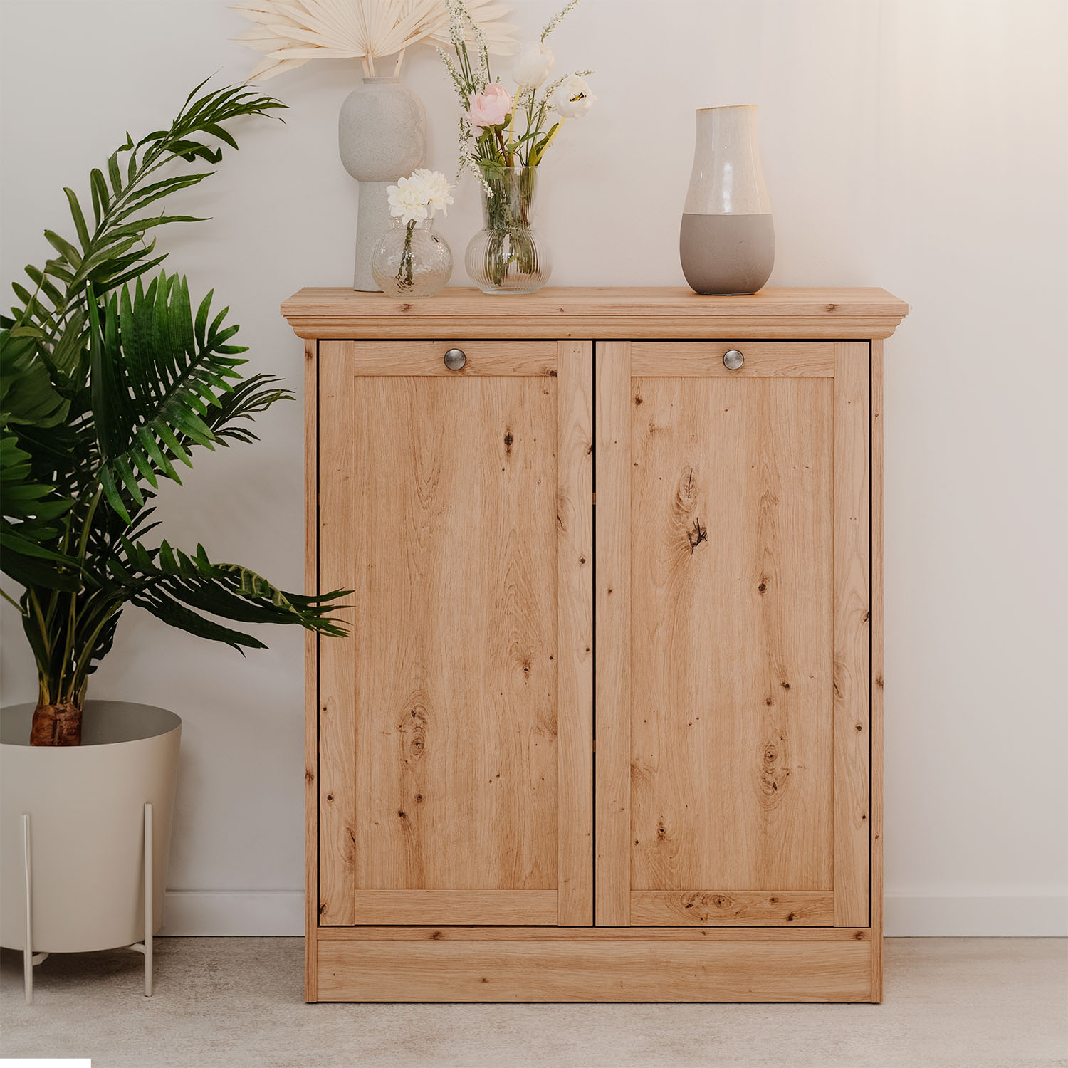 Sideboard Country Style Living Room Cupboard Cabinet Wood Oak Storage