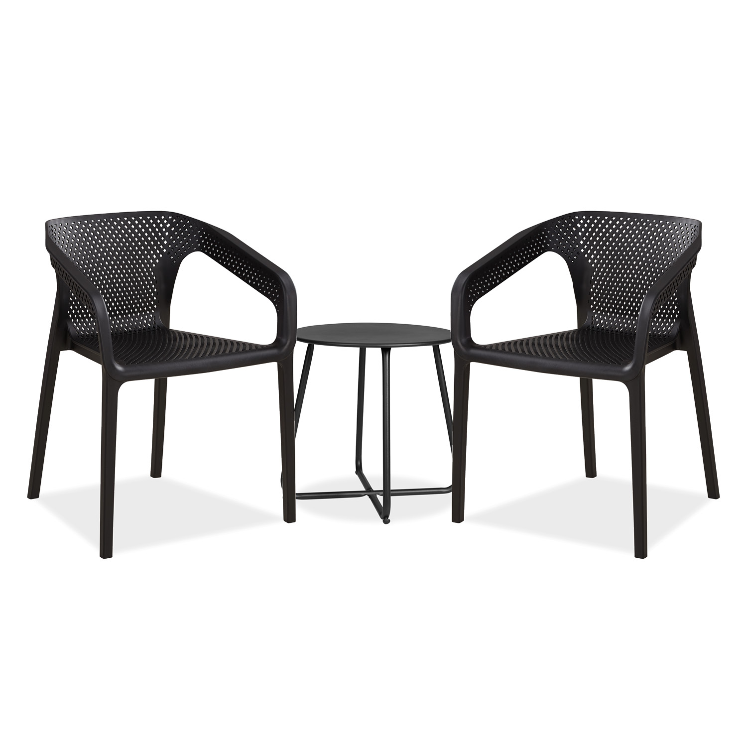 Garden furniture set 5 different colours Garden table and 2 chairs Bistro set Black Outdoor table and chairs Lounge chair Patio set