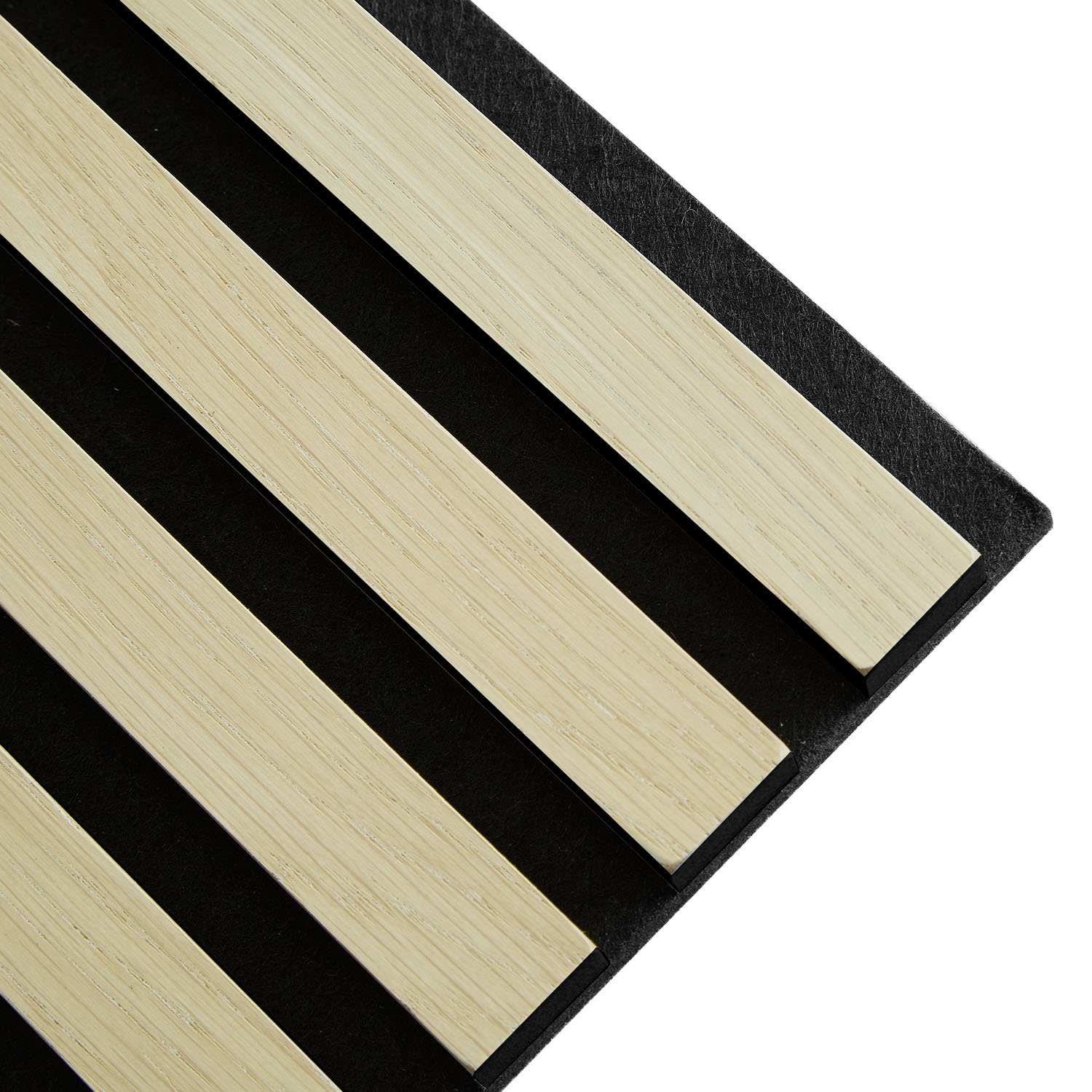 Acoustic Panels Wall Panels 60 x 60 cm Cream | Wood | 4-piece Set | 3D Strips