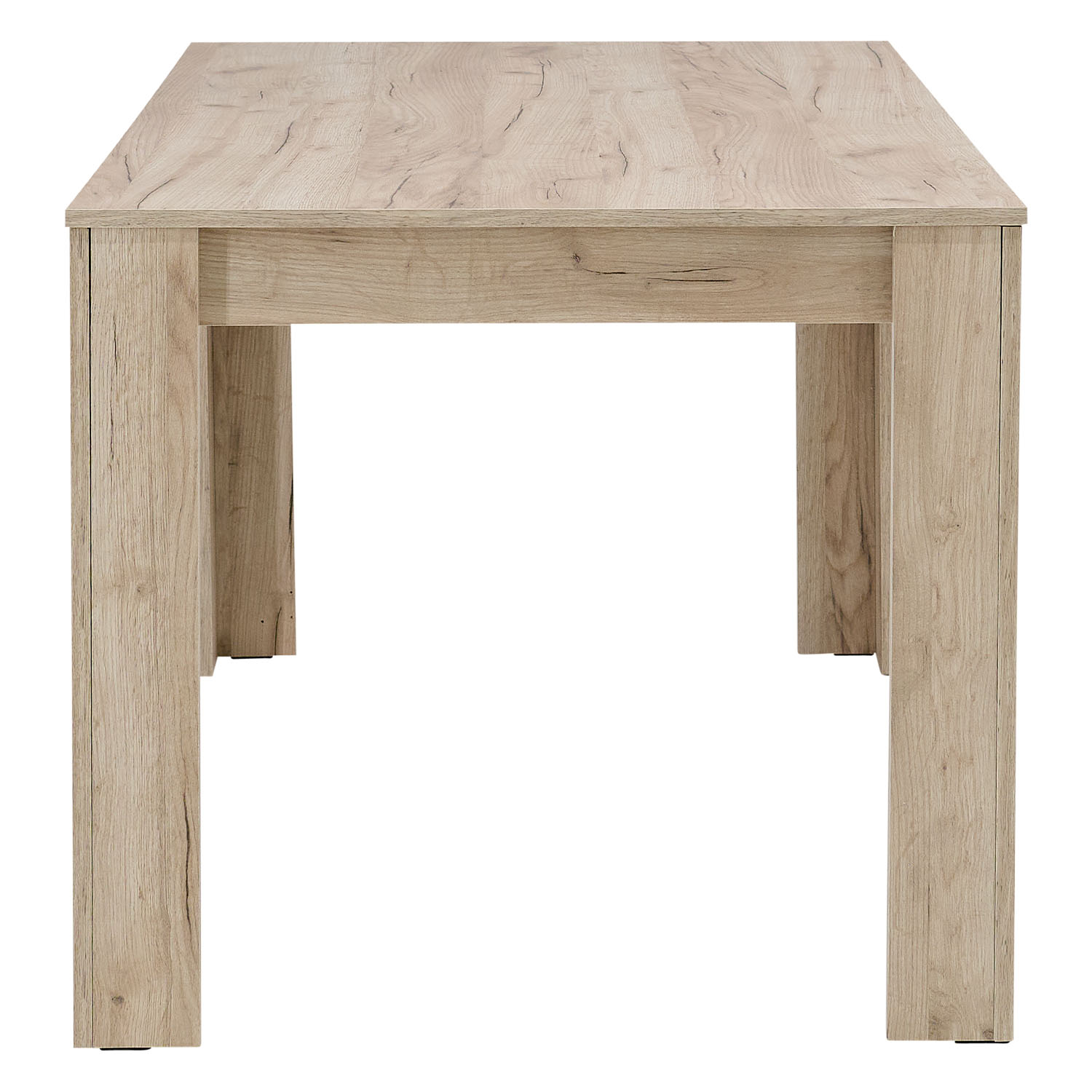 Modern Dining Table Kitchen Table Wooden Table 135x80 cm Grey Oak 6 Seater