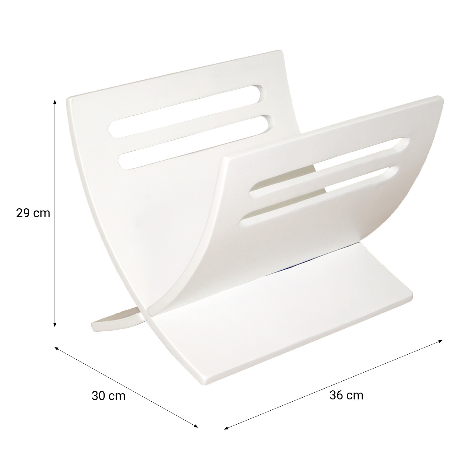 Newspaper Rack magazine holder white
