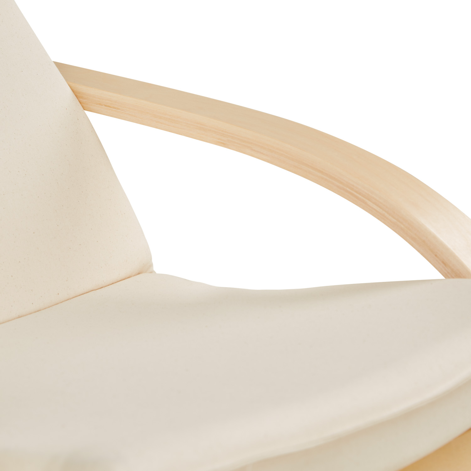 Relaxsessel Natur | without Footrest | Natural Wood | Glider Rocking Chair Nursing Chair Recliner