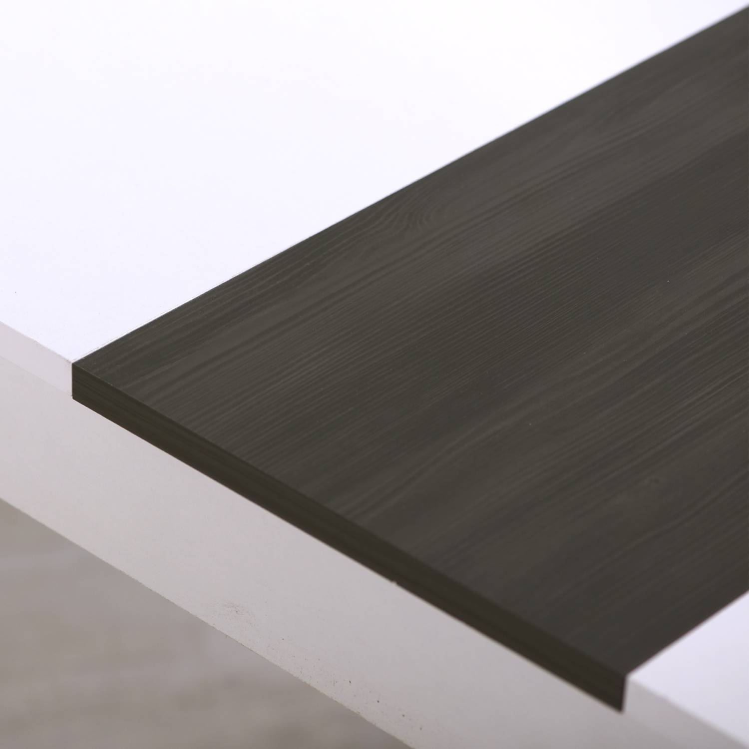 Modern Dining Table Kitchen Table Wooden Table 135x80 cm White Black 6 Seater