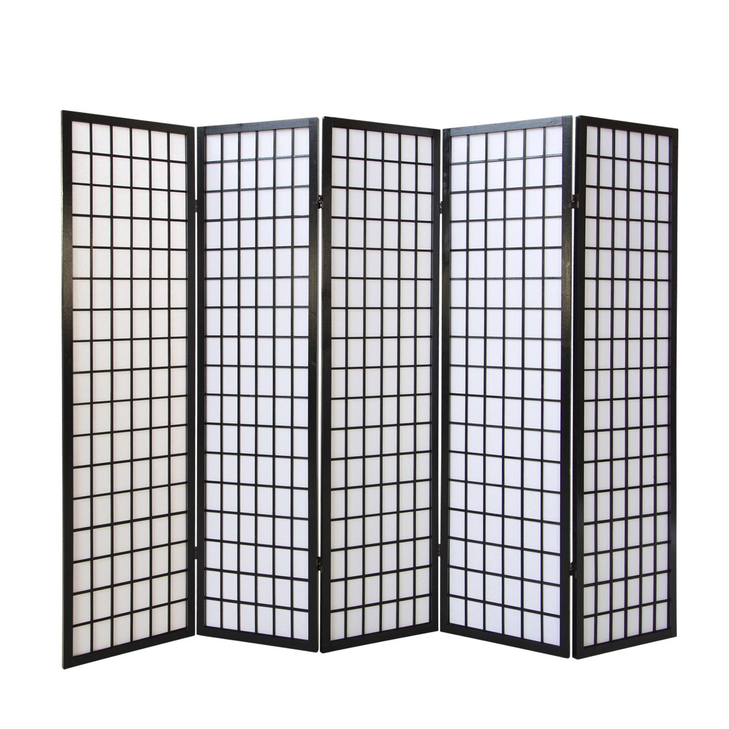 Paravent room divider 3 4 5 6  parts partition wall Shoji Foldable Black
