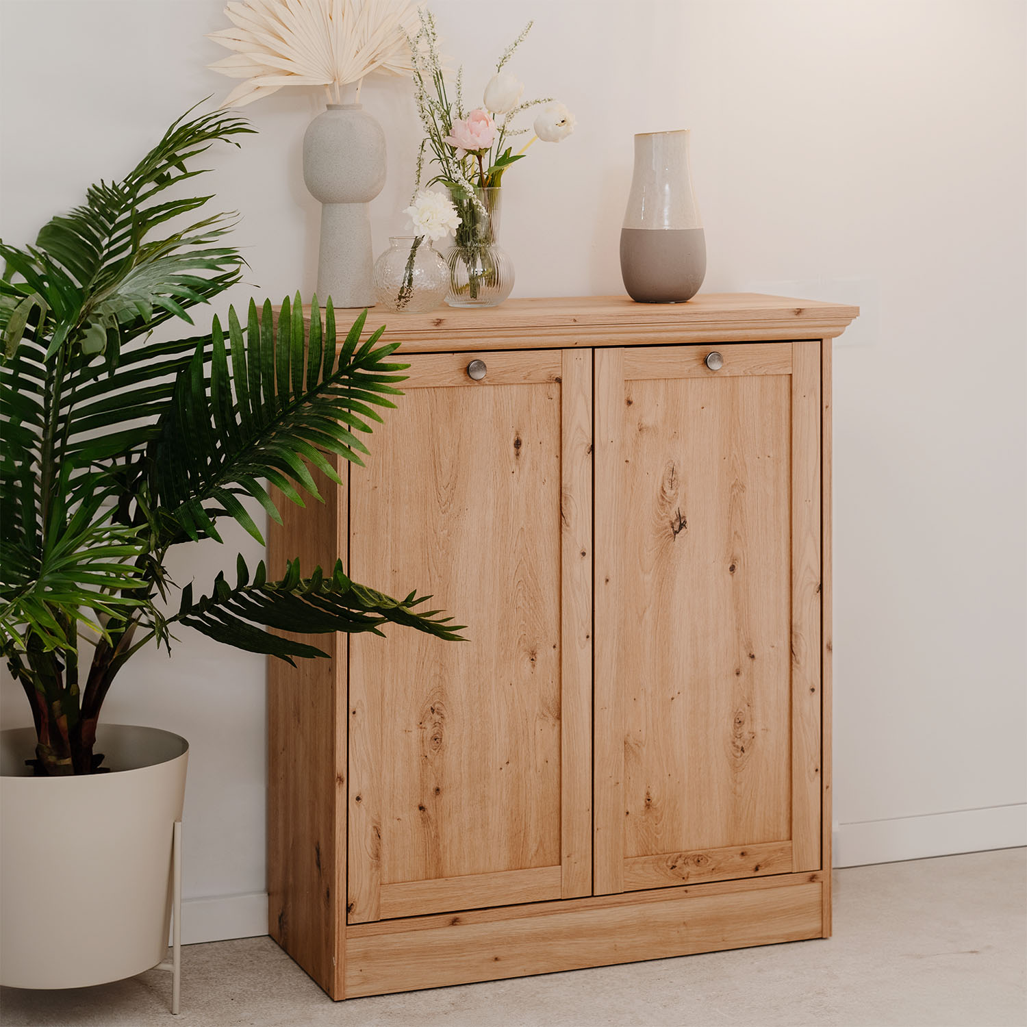 Sideboard Country Style Living Room Cupboard Cabinet Wood Oak Storage