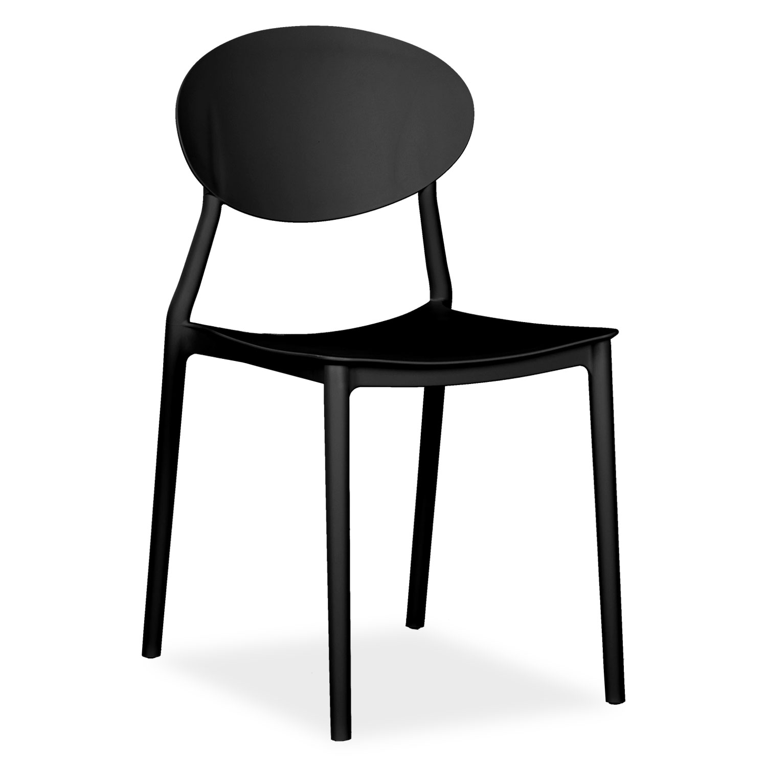 Garden chair Set of 4 Camping chairs 5 different colours Outdoor chairs Plastic Stacking chairs Kitchen chairs