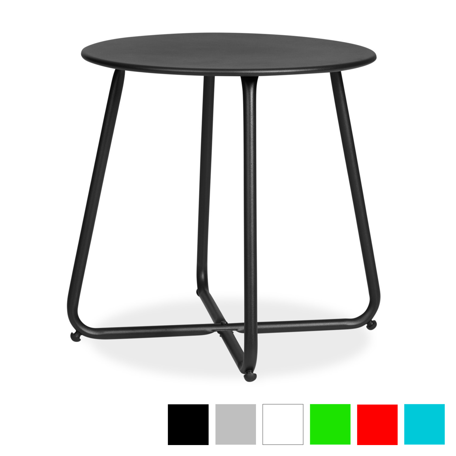 Coffee table Side table Round Garden Table Different Colours Metal Small table Outdoor table Bistro table