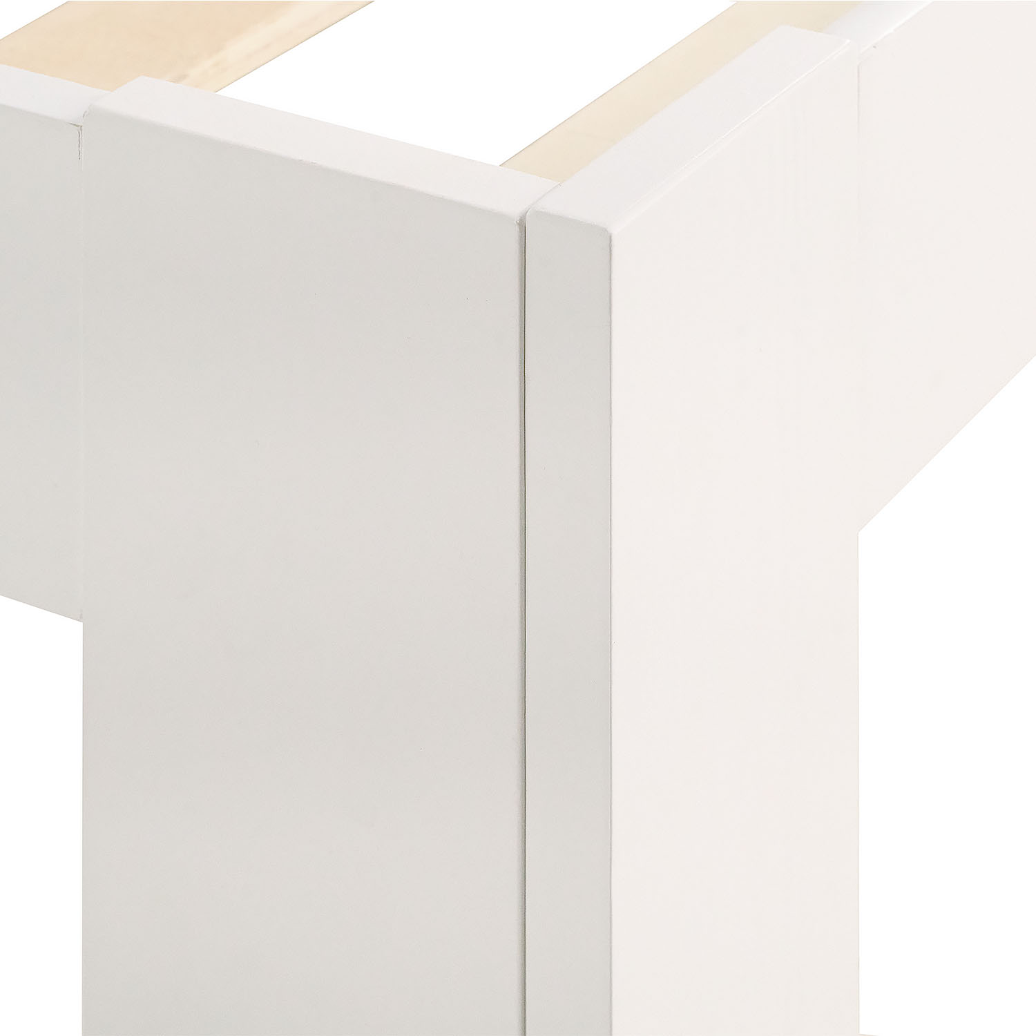 Wood Bed 140x200 cm White | Double Bed | with Slatted Frame | Solid | Kids Youth Guest Bedroom