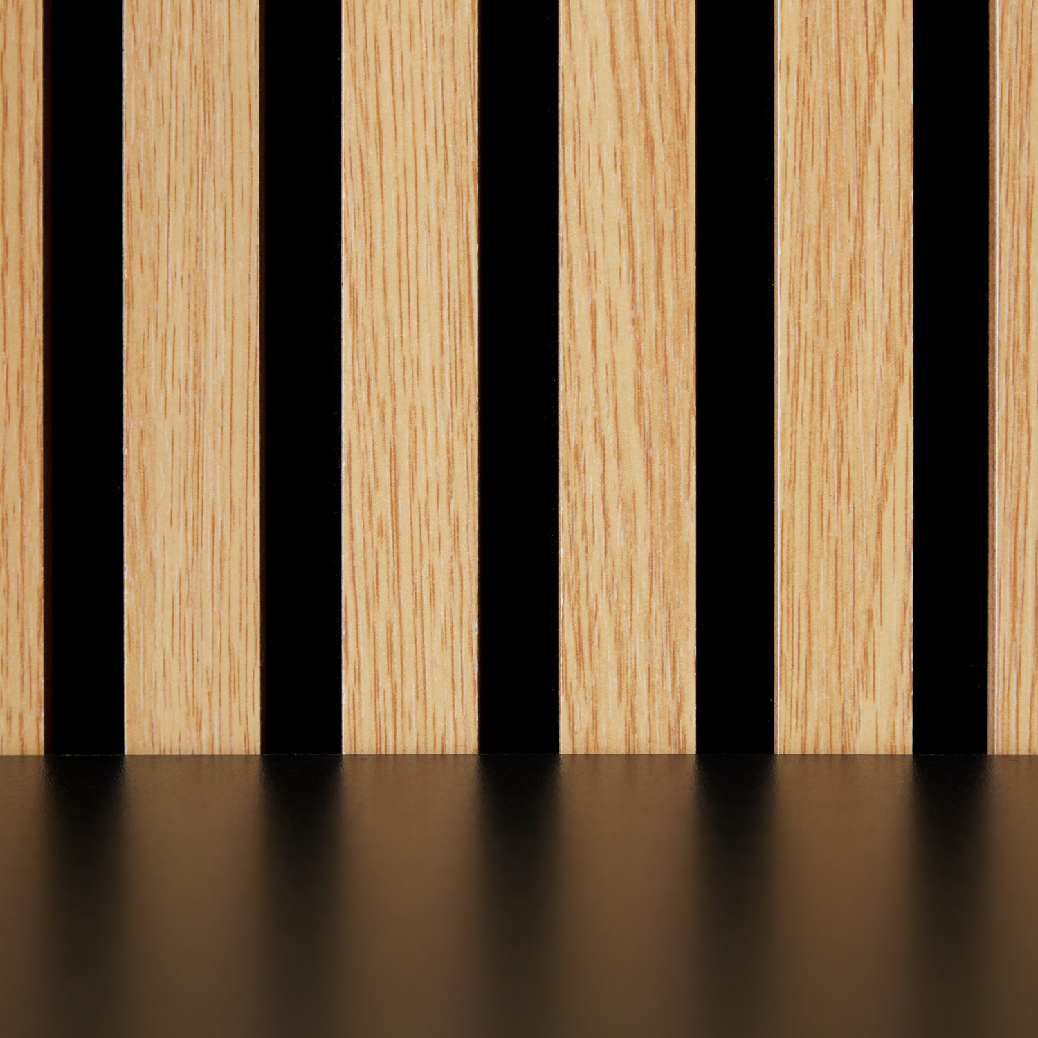 Acoustic Panels Wall Panels 60 x 120 cm Natural Oak | Wood | 4-piece Set | 3D Strips