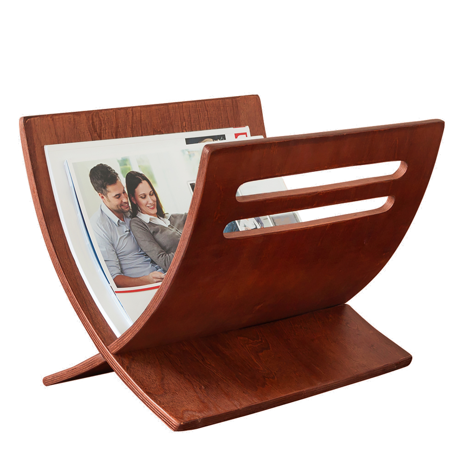 Newspaper Rack magazine holder brown