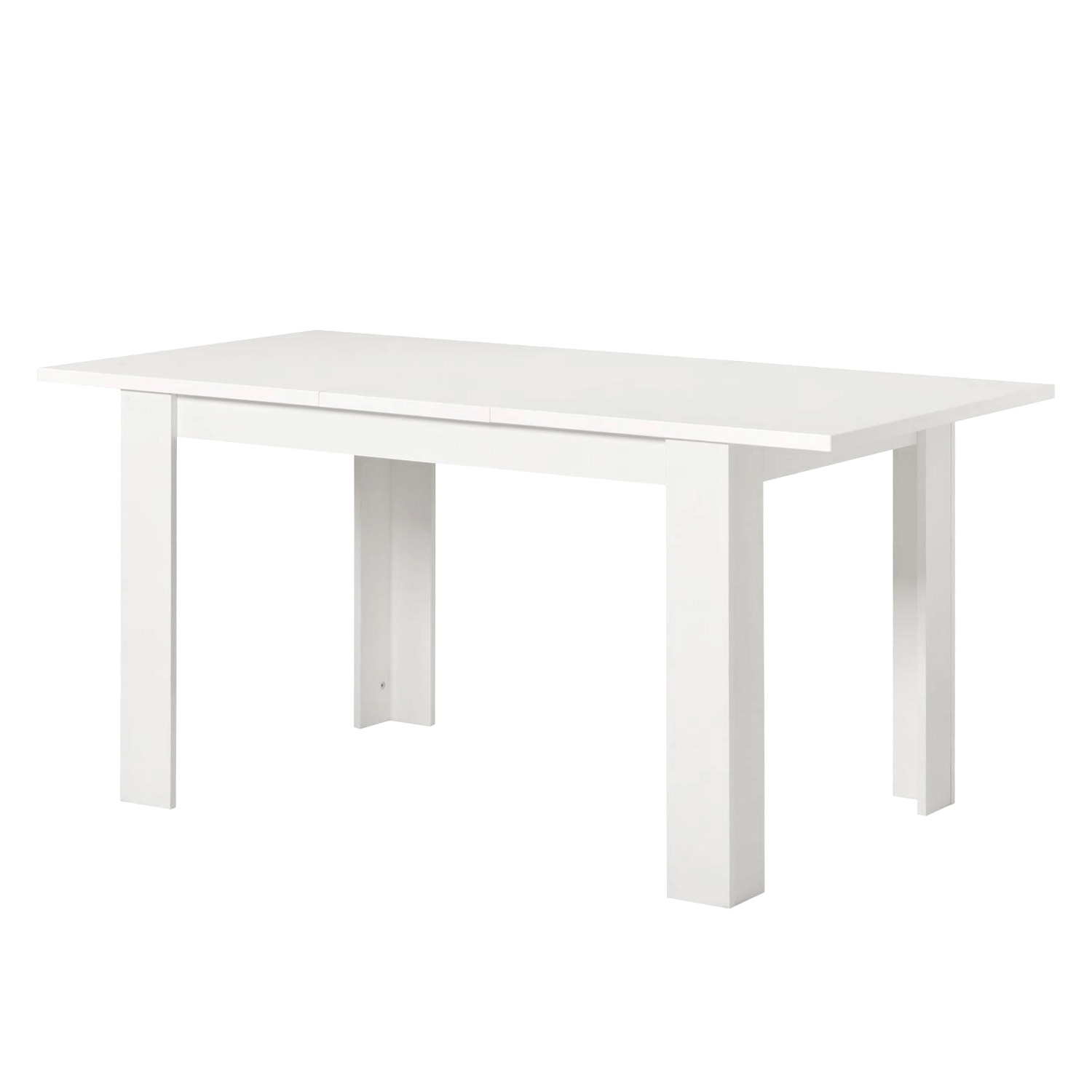 Modern Dining Table Kitchen Table Wooden Table 120x80 cm White 6 Seater Extendable