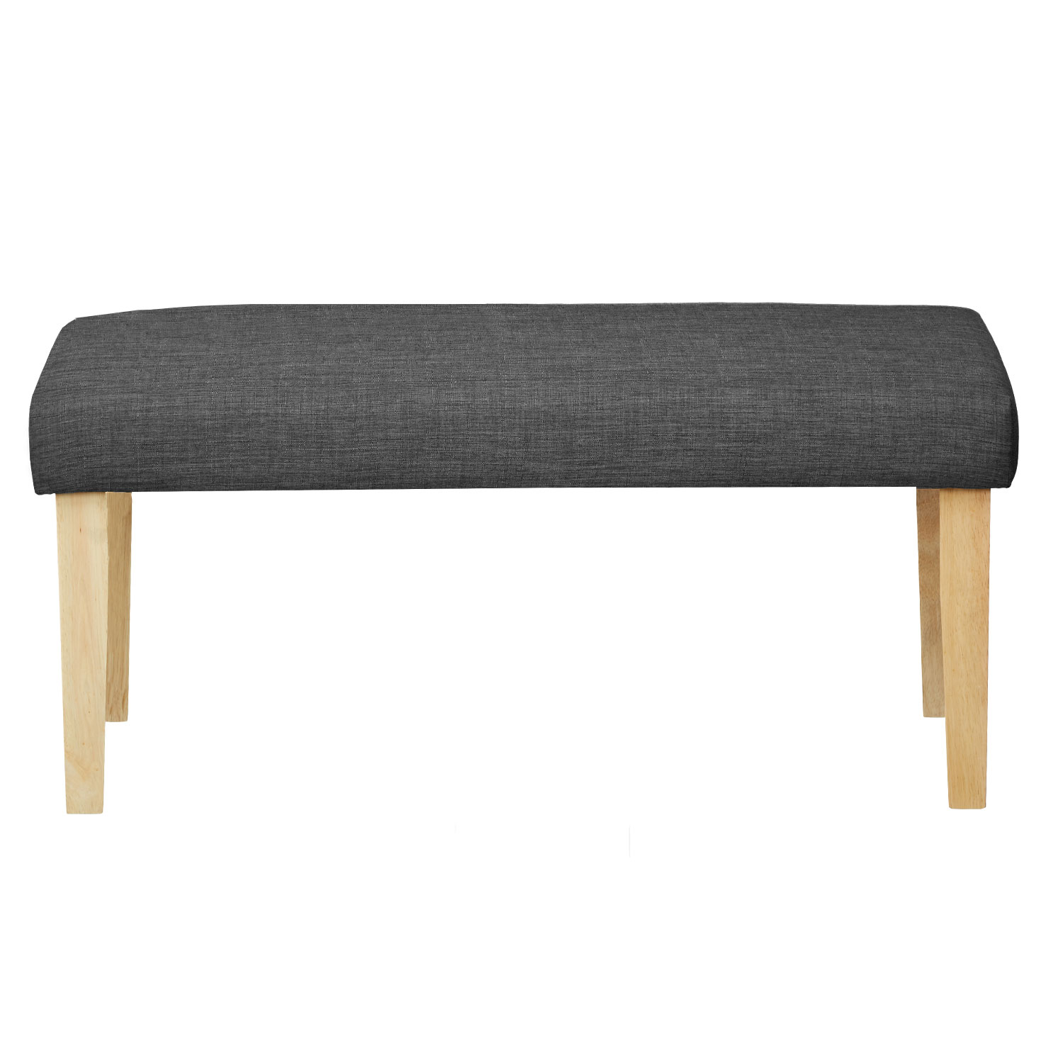 Upholstered Bench Dark Grey Seat Bench Side Bench Stool Seating 103 cm