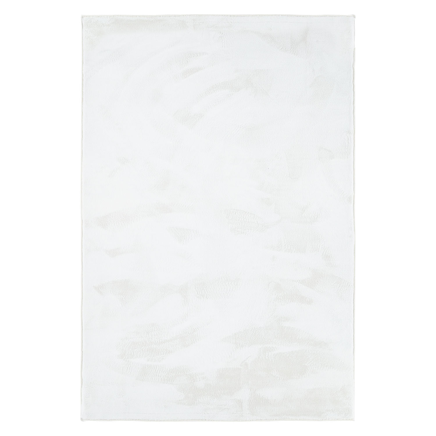 Soft White Rug 120x180 cm – Modern Short Pile Living Room Rug – Non Slip Bedroom Carpet – Washable Fluffy Area Rug