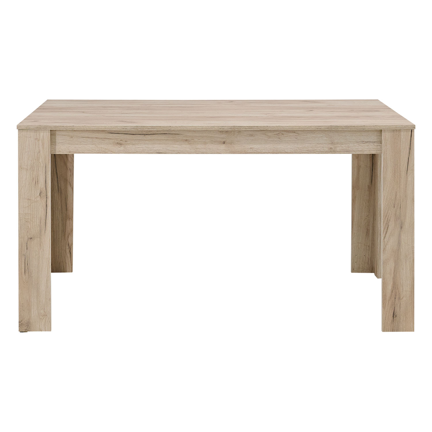 Modern Dining Table Kitchen Table Wooden Table 135x80 cm Grey Oak 6 Seater