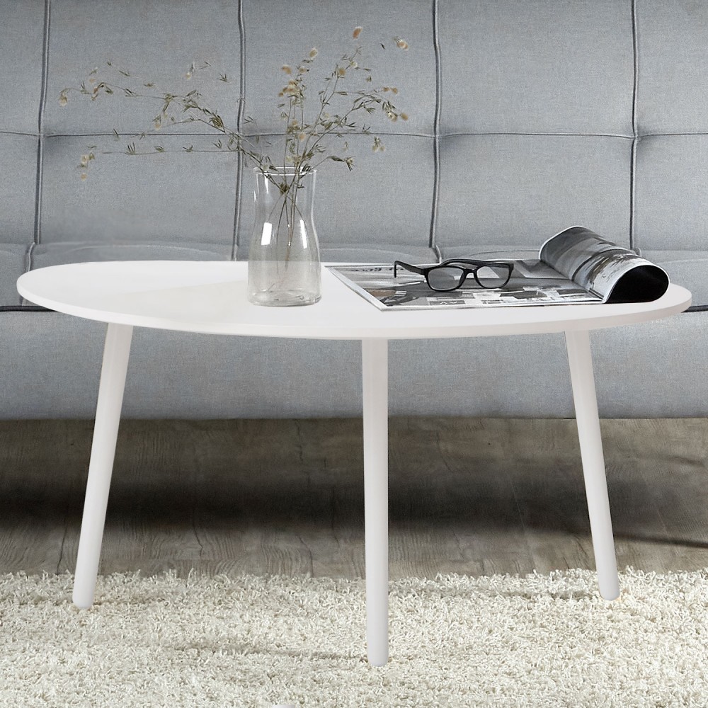 Side Table Occasional Table Coffee Table White Wooden Table Kidney Table Wood