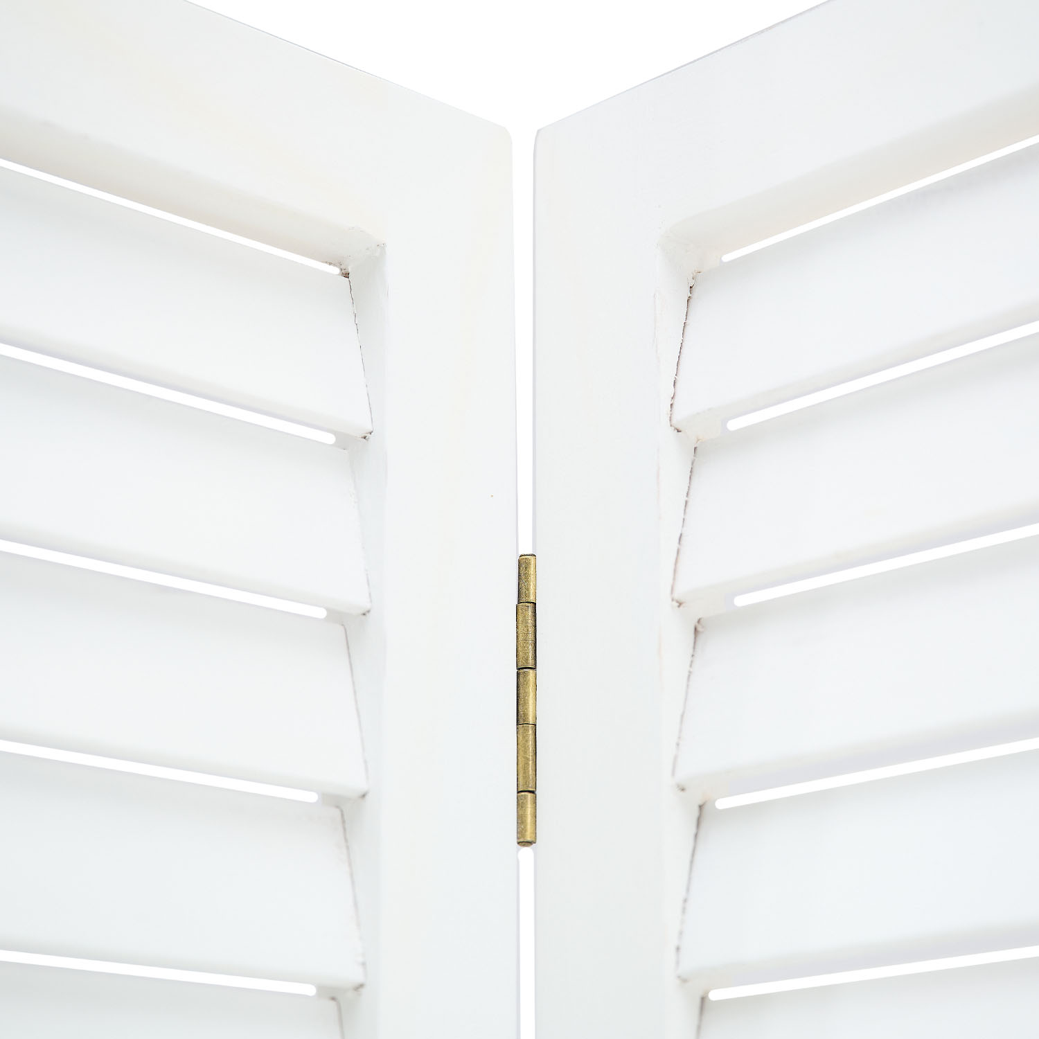 White Wooden Screen (3-panel) – Modern Wooden Room Divider & Privacy Screen