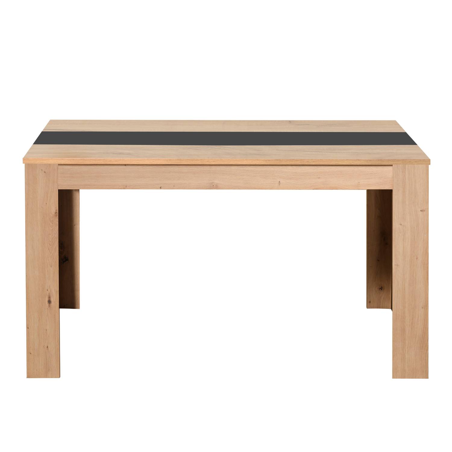 Modern Dining Table Kitchen Table Wooden Table 135x80 cm Oak Black 6 Seater Dining Table Wooden Kitchen Table Several Colours 135x80 cm Wood Solid